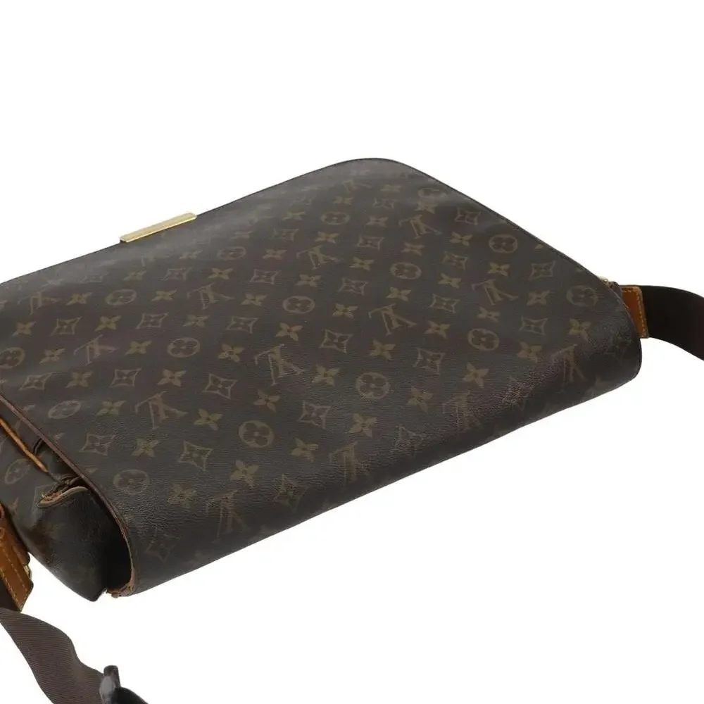 Louis Vuitton Monogram Abbesses Shoulder Bag Brown